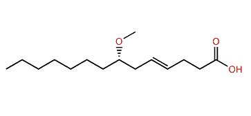 (4E,7S)-7-Methoxy-4-tetradecenoic acid